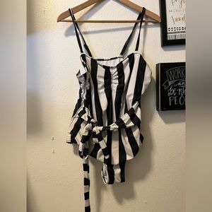 Shein striped bathing suit